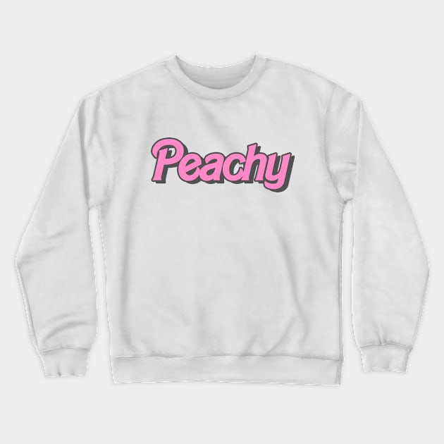 Peachy Crewneck Sweatshirt by queenofhearts